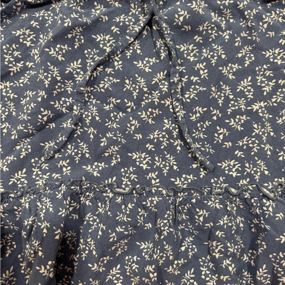 Brandy Melville Navy & White Floral Skirt​